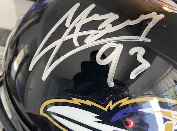 signed helmet