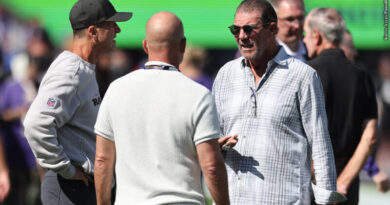 John Harbaugh, Eric DeCosta, Steve Bisciotti